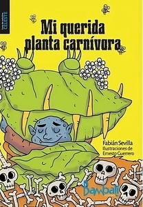 MI QUERIDA PLANTA CARNIVORA - LUNA DE CARTULINA CELESTE
