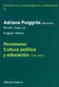 PERONISMO CULTURA POLITICA Y EDUCACION